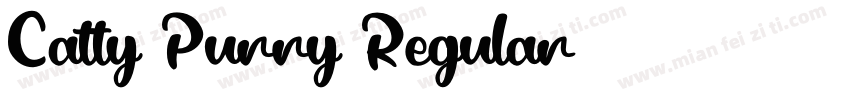 Catty Purry Regular字体转换